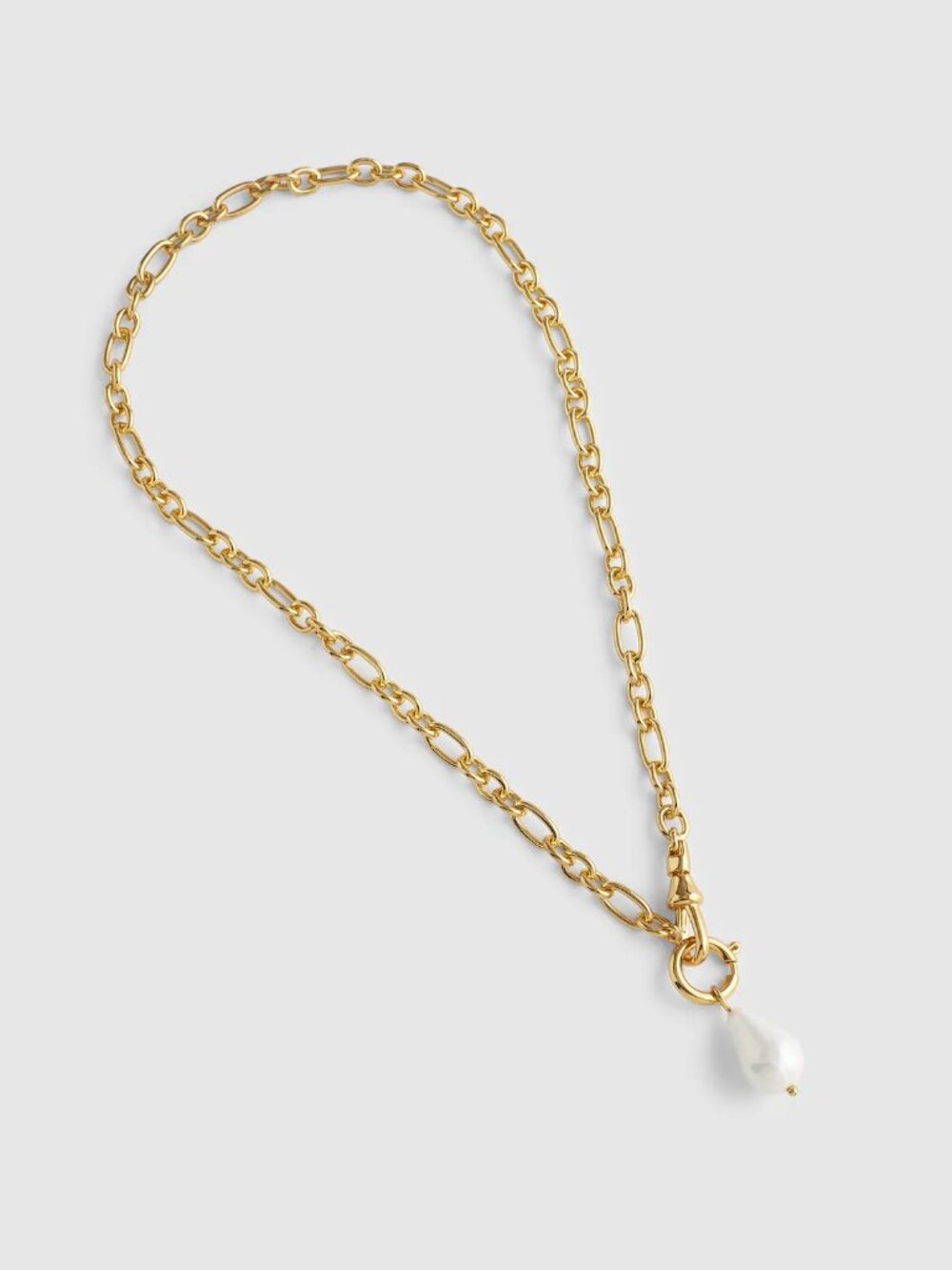 Madewell Pearl Watch Chain Necklace